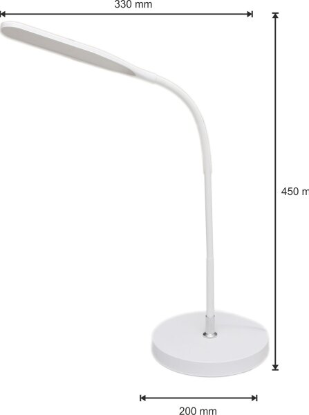 LED Stmívatelná lampa 3v1 LED/10W/230V 3000/4000/6000K CRI 90 bílá