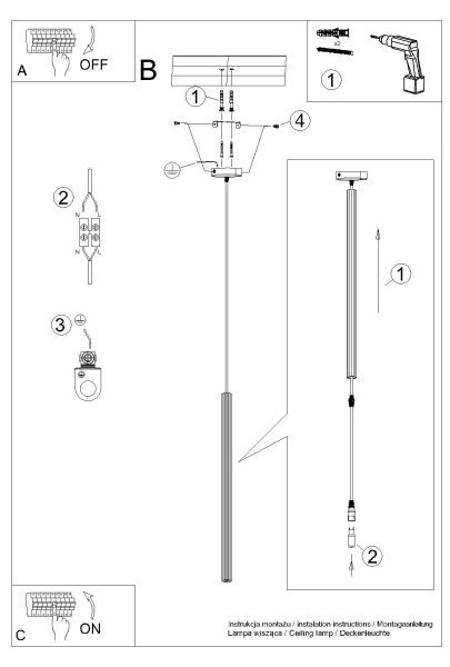 Sollux SL.1337 - Lustr na lanku ARCHE 1xG9/8W/230V bílá