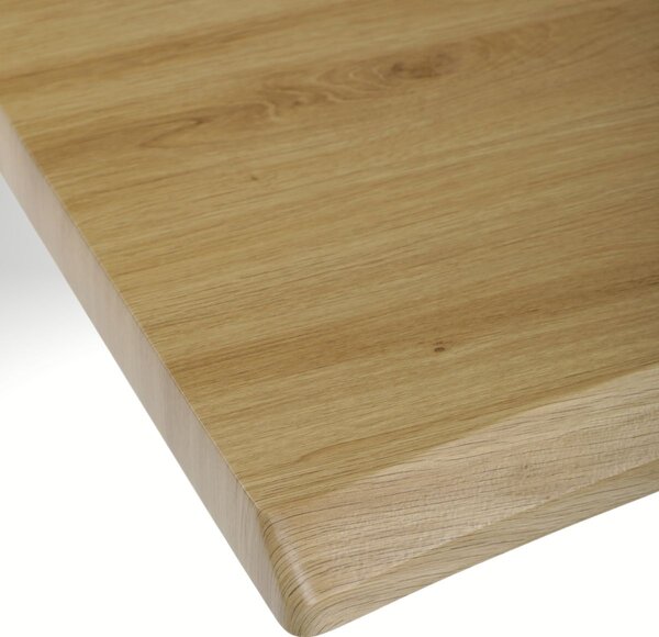Vikio Jídelní set pro 6 osob 160x90 cm dub noha X černá židle VJS236-6C-S