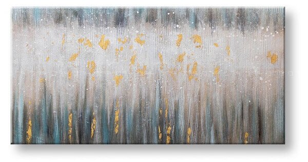 Malovaný obraz na stěnu ABSTRAKT 1 díl 140x70 cm - 140×70 cm / Klasický 2 cm