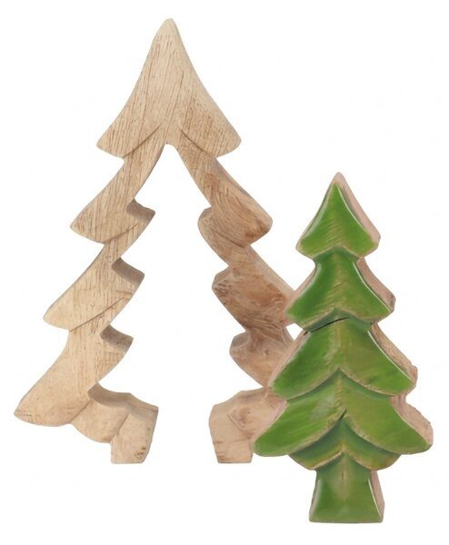 Vánoční dekorace 3D GREEN TREE 19,5 cm - více barev Barva: Světle zelená