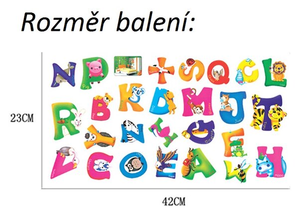 Živá Zeď Samolepka Malá Abeceda
