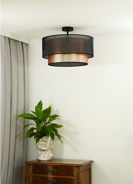 Duolla - Přisazený lustr COPPER SHINY 1xE27/15W/230V pr. 45 cm hnědá/měděná