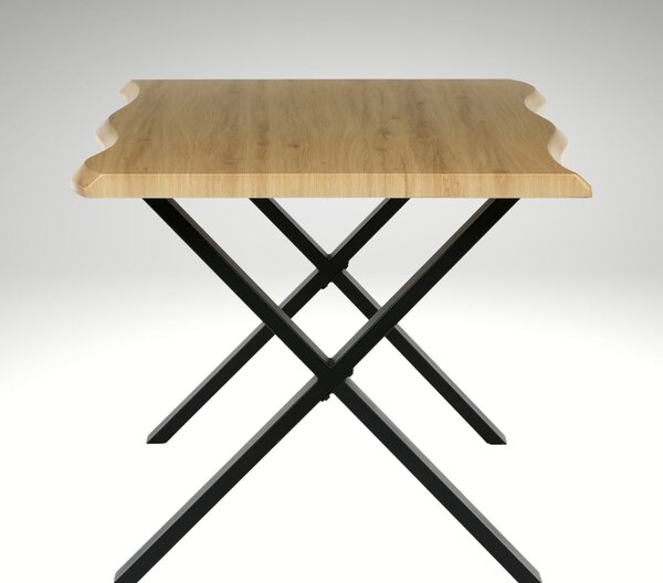Vikio Jídelní stůl 160x90 cm dekor divoký dub AJS163D