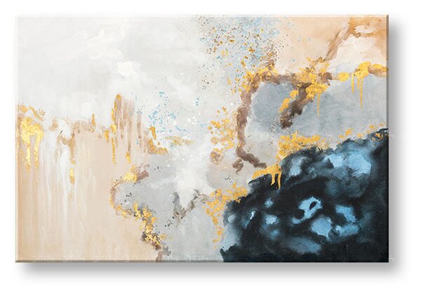 Malovaný obraz na stěnu ABSTRAKT 1 díl - 90x60 cm - 90×60 cm / Klasický 2 cm
