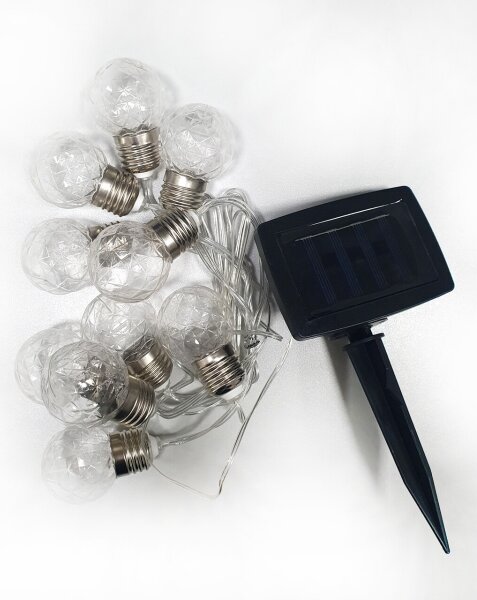 LED Solární venkovní řetěz 10xLED/1,2V 300 mAh 2,2 m IP44