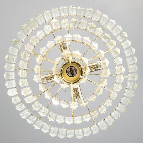 Brilagi - LED Křišťálový lustr na řetězu MOZART 5xE14/40W/230V zlatá