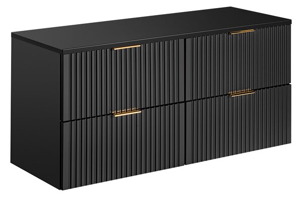Comad Koupelnová skříňka pod deskové umyvadlo Adel Black SET -ADB B 120 černá