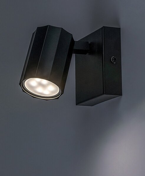 Rabalux 73023 - Nástěnné bodové svítidlo ROGELIO 1xGU10/5W/230V černá