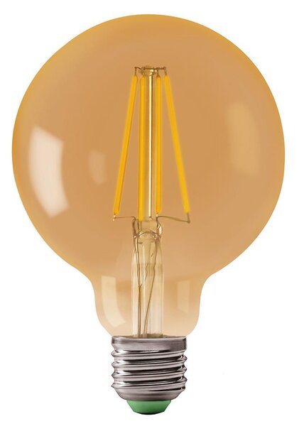 LED Žárovka LEDSTAR AMBER G80 E27/8W/230V 2200K