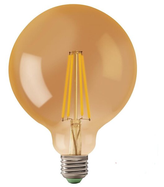 LED Žárovka LEDSTAR AMBER G125 E27/8W/230V 2200K