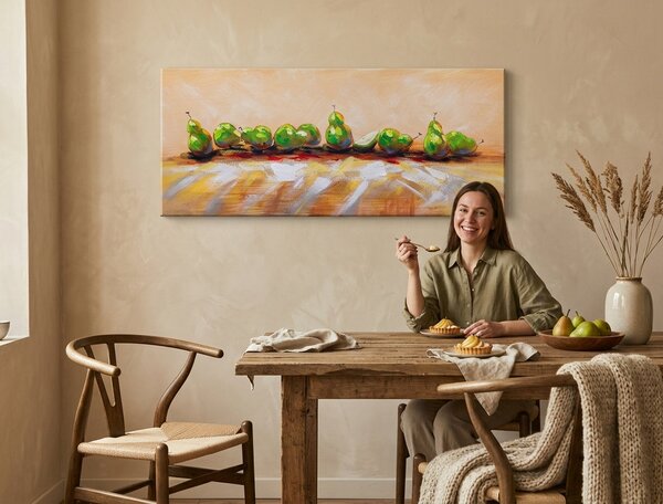 Malovaný obraz na stěnu BEAUTIFULS 1 díl - 120x50 cm - 120×50 cm / Premium 4 cm