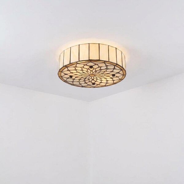 Brilagi - Tiffany vitrážové stropní svítidlo IVORY 3xE27/60W/230V pr. 40 cm
