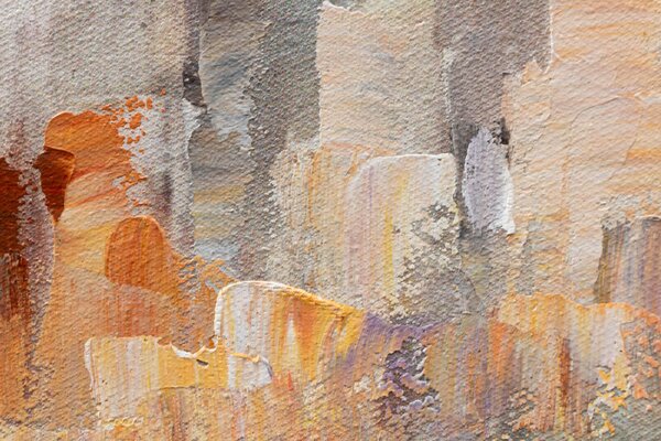 Malovaný obraz na stěnu MĚSTO 1 díl 120x80 cm - 120×80 cm / Klasický 2 cm