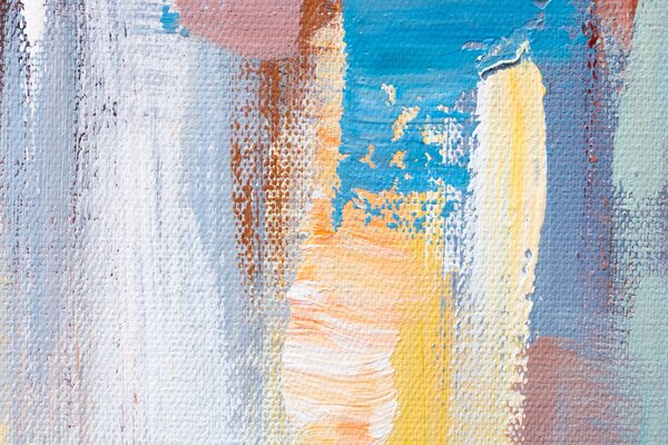 Malovaný obraz na stěnu MĚSTO 1 díl 90x60 cm - 90×60 cm / Klasický 2 cm
