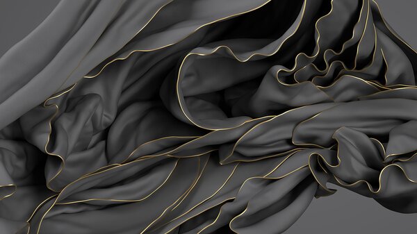 Fototapeta Texturovaná tkanina s elegantními křivkami, 3D fototapety, Populární fototapety, u72103 - Tapeko.co.cz