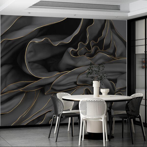 Fototapeta Texturovaná tkanina s elegantními křivkami, 3D fototapety, Populární fototapety, u72103 - Tapeko.co.cz