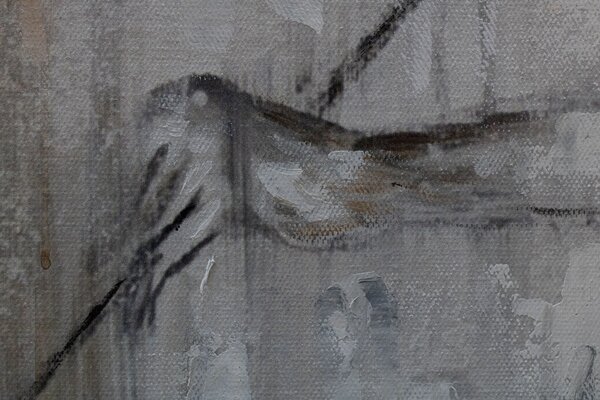 Malovaný obraz na stěnu HUSLISTKA 1 díl 80x120 cm - 80×120 cm / Klasický 2 cm