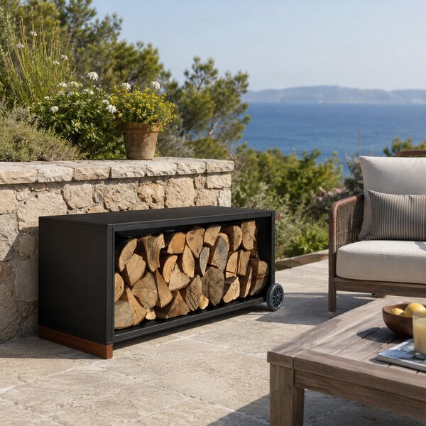 Radius designové zásobníky na dřevo Firewood Trolley