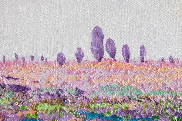 Malovaný obraz na stěnu KRAJINA 1 díl - 70x70 cm - 70×70 cm / Klasický 2 cm