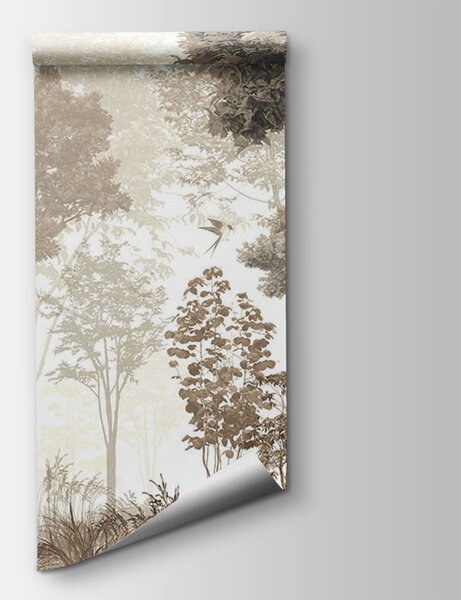 Fototapeta Les se stromy a rostlinami, Lesní fototapety, Populární fototapety, u72134 - Tapeko.co.cz