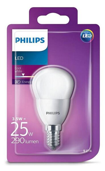 LED Žárovka Philips E14/3,5W/230V 4000K