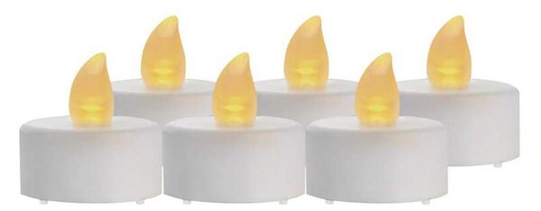 SADA 6x LED Vánoční dekorace 6xLED/6xCR2032 bílá