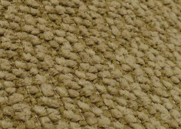 Sada 6 jídelních židlí HWC-N11, židle, otočná, s automatickým návratem do výchozí polohy, potah: tkanina Bouclé, 350 g/m², Öko-Tex, barva: olivová, nohy: imitace dřeva