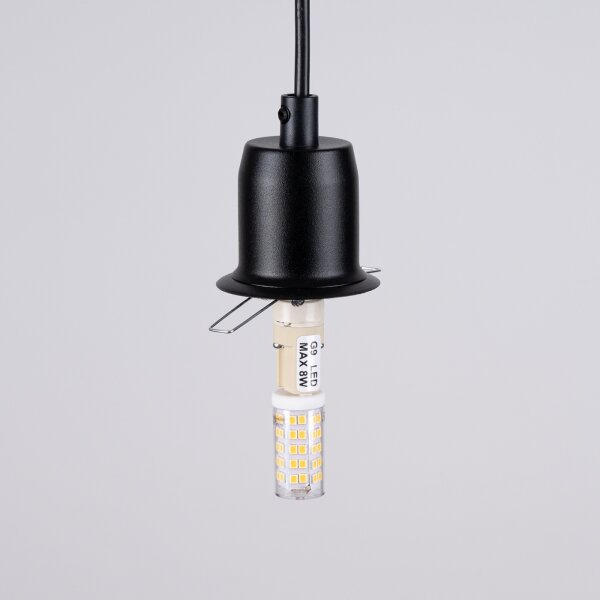 Sollux SL.1359 - Lustr na lanku HYPERION 3xG9/8W/230V černá