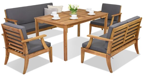 Zahradní nábytek z akátového dřeva Danang Apetito 7 Garden Point