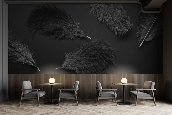 Fototapeta Skupina černých per, Designové fototapety na zeď, Populární fototapety, u72331 - Tapeko.co.cz