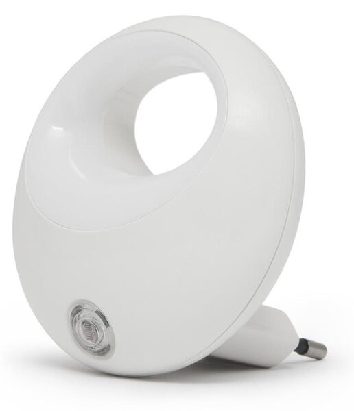 LED Orientační svítidlo se senzorem do zásuvky LED/1W/230V bílá