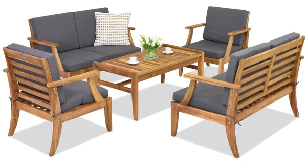 Zahradní nábytek z akátového dřeva Danang Coffee 6 Garden Point