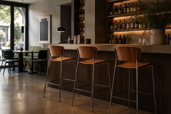 Scab Design designové barové židle Lisa Barstool Wood (výška 75 cm)