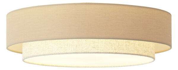 Moderní stropní svítidlo béžové 50 cm 3-světla - Drum Duo