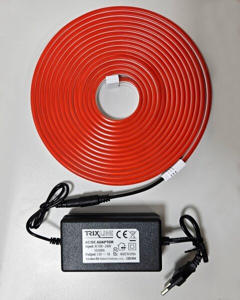 LED Flexibilní pásek NEON LED/10W/230V 5 m IP65 červená