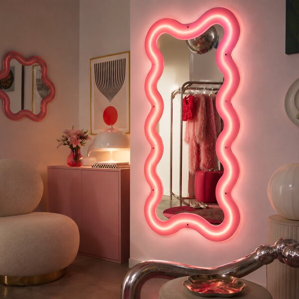 Seletti designová zrcadla Supercurve Mirror Flower Small
