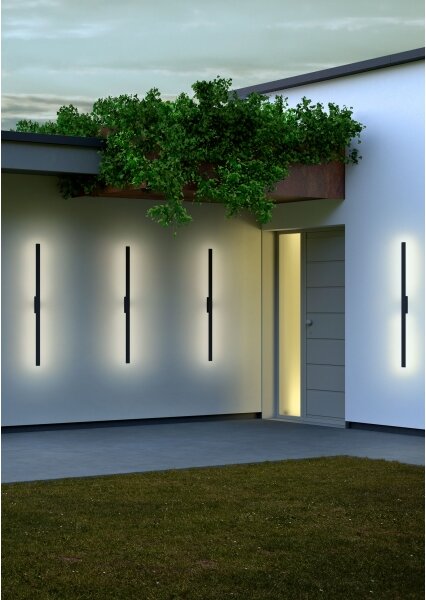 Redo 90625 -LED Venkovní nástěnné svítidlo REFLEXA LED/24W/230V 3000K IP54 černá