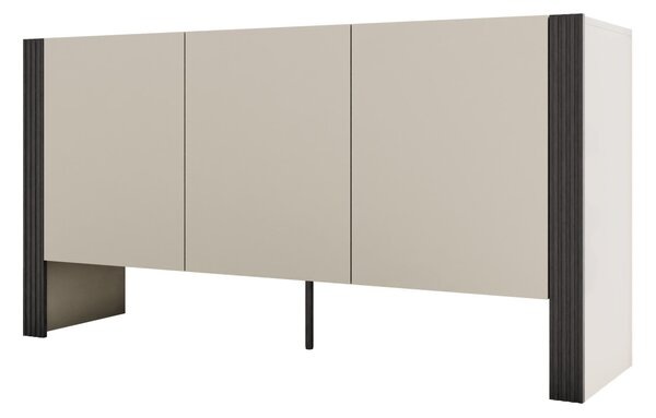 Skříňka 150 3D Zalvigo 03, Barva:: kašmír / kašmír + černá 5903211462757