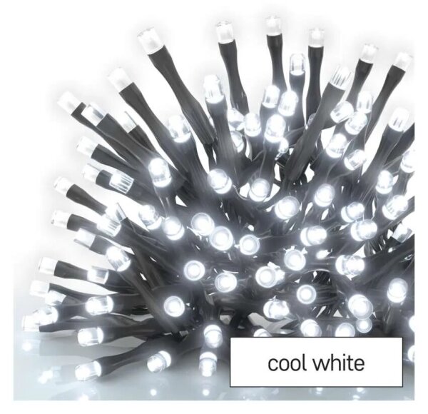 LED Venkovní řetěz 100xLED/2,5x0,9m IP44 studená bílá