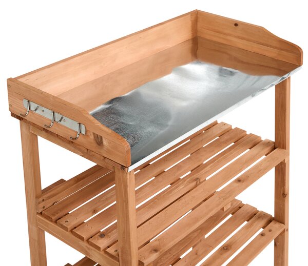 Přesazovací stolek ROSAZZA Borovicové dřevo 92 cm 76 cm Světle hnědá
