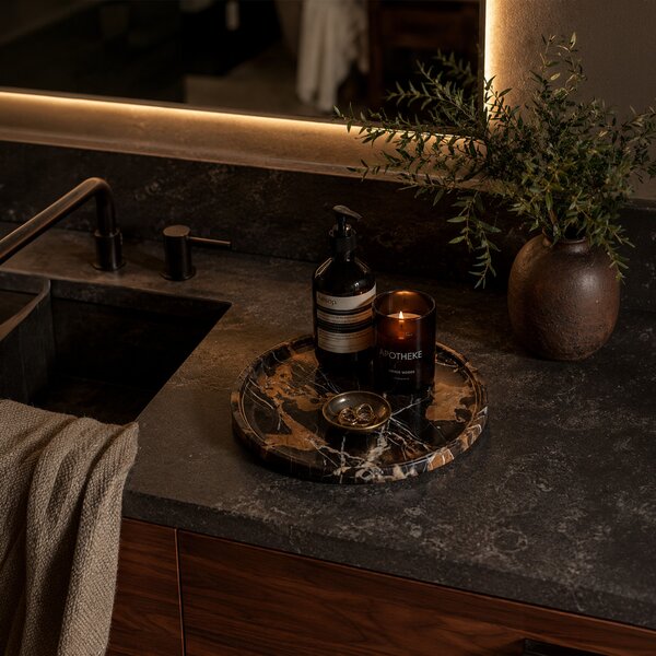 Royal Bee Design designové podnosy Marble Round Tray