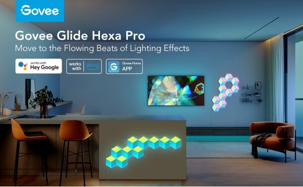 Govee - SADA 10x LED Svítidlo Glide Hexa Pro LED Smart RGBIC Wi-Fi