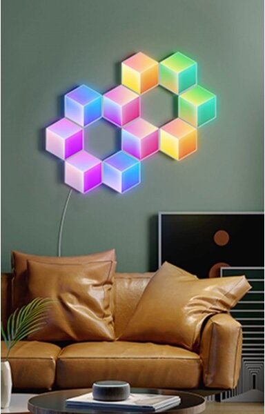 Govee - SADA 10x LED Svítidlo Glide Hexa Pro LED Smart RGBIC Wi-Fi