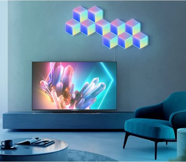 Govee - SADA 10x LED Svítidlo Glide Hexa Pro LED Smart RGBIC Wi-Fi