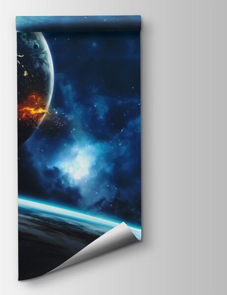 Fototapeta Planeta s trhlinou v zemi, Designové fototapety na zeď, Populární fototapety, u72641 - Tapeko.co.cz
