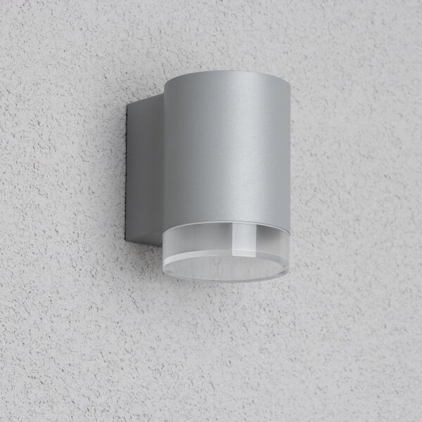Brilagi - LED RGBW Venkovní nástěnné svítidlo MATERA 1xGU10/4,8W/230V šedá IP54