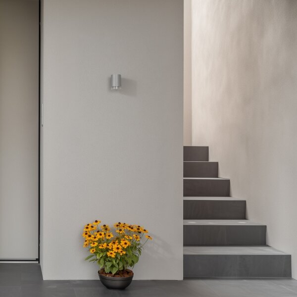 Brilagi - LED RGBW Venkovní nástěnné svítidlo MATERA 1xGU10/4,8W/230V šedá IP54