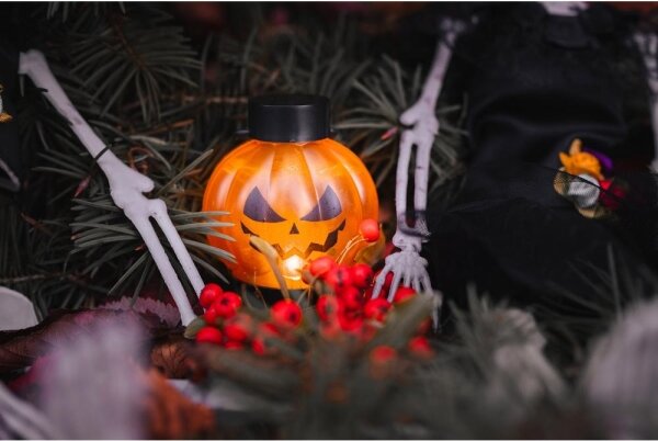 Retlux - SADA 6x LED Dekorace HALLOWEEN LED/1xCR2032/teplá bílá dýně