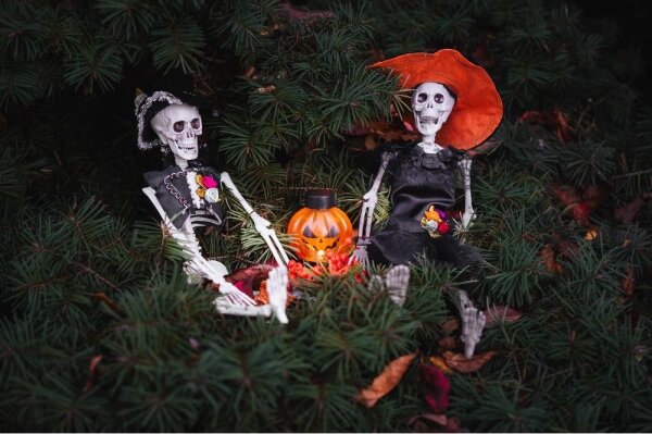 Retlux - SADA 6x LED Dekorace HALLOWEEN LED/1xCR2032/teplá bílá dýně